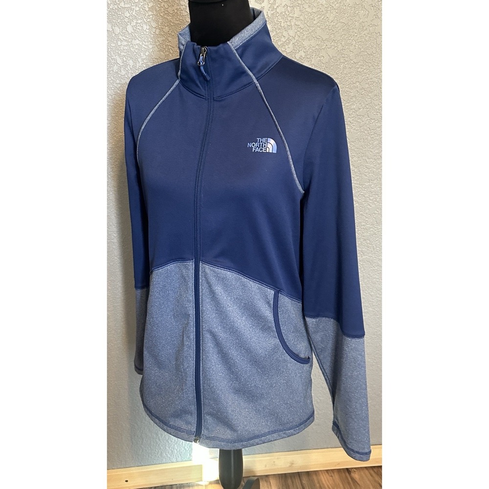 The North Face Womens Large Blue Softshell Jacket Gorpcore Athleisure Hiking